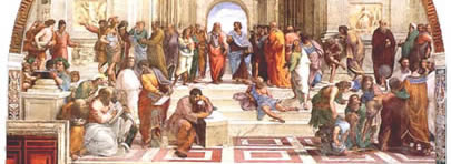 Rafael's School of Athens, depicting Plato's Academy