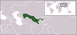 Location Uzbekistan