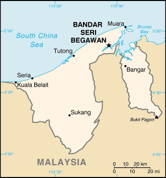 Location Brunei