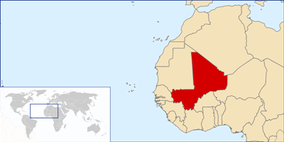 Localisation du Mali