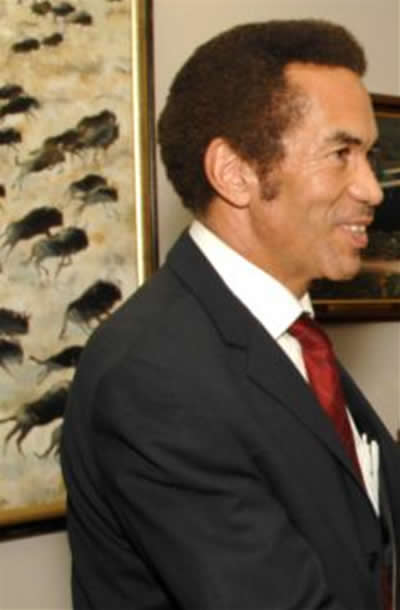 Seretse Khama Ian Khama, president of Botswana 